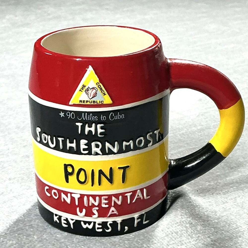 Vintage Herzfelds Key West Southernmost Point Mug
